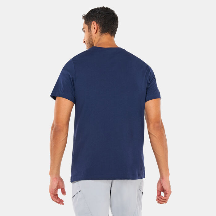 Nike Men's Paris Saint-Germain Crest Soccer T-Shirt Blue image number 1