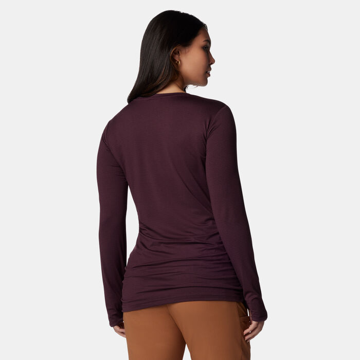 Columbia Women's Leslie Falls Hiking Top Purple Columbia Women's Leslie Falls Hiking Top Purple image number 1