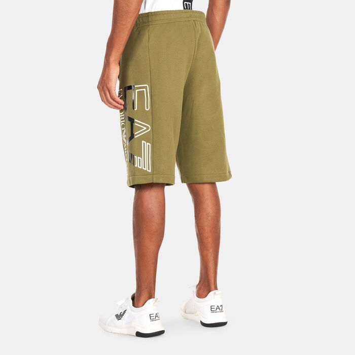 EA7 Emporio Armani Men's Big Logo Shorts Green EA7 Emporio Armani Men's Big Logo Shorts Green image number 1