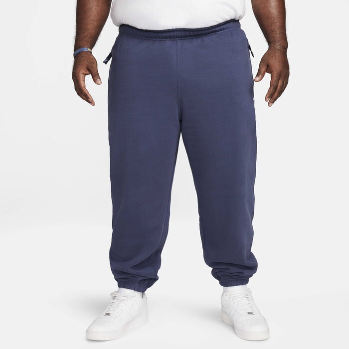 Nike Men's Solo Swoosh Fleece Pants Blue Nike Men's Solo Swoosh Fleece Pants Blue image number 6