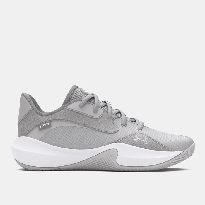 Under Armour Lockdown 7 Low Basketball Shoes Grey Under Armour Lockdown 7 Low Basketball Shoes Grey image number 0
