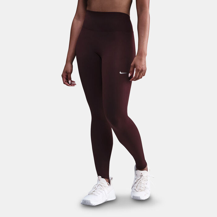 Nike Women's One Seamless Front High-Waisted Leggings Pink Nike Women's One Seamless Front High-Waisted Leggings Pink image number 1