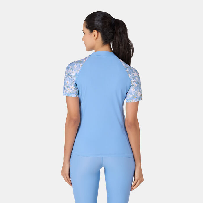 COEGA Women's Swimming Rashguard Blue COEGA Women's Swimming Rashguard Blue image number 1