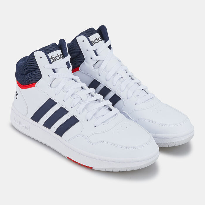 adidas Men's Hoops 3.0 Mid Classic Vintage Shoe White image number 2