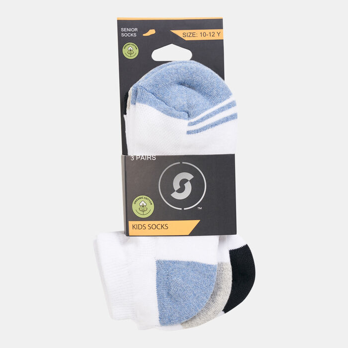 Sun and Sand Sports Kids' Socks - 3 Pack (Older Kids) Blue Sun and Sand Sports Kids' Socks - 3 Pack (Older Kids) Blue image number 1