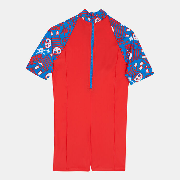 Speedo Kids' Essentials Fusionfun Bodysuit Red image number 1