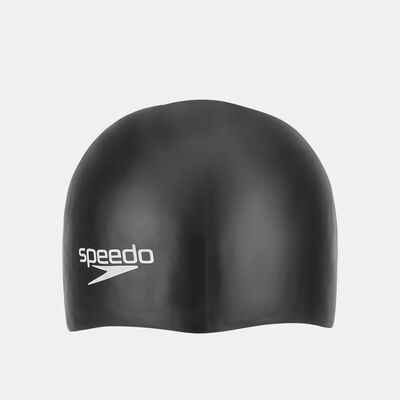 Speedo Kids' Plain Moulded Swimming Cap Black Speedo Kids' Plain Moulded Swimming Cap Black