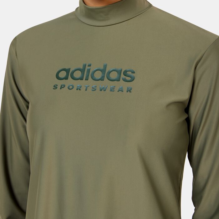 adidas Women's Padded Full Cover Wear 3-Piece Swiming Set Green image number 3