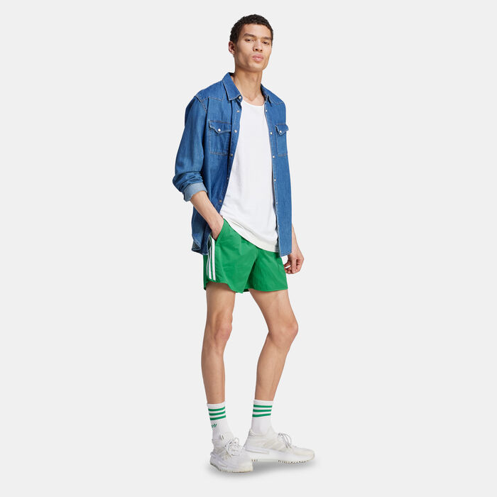 adidas Originals Men's Adicolor Classics Sprinter Shorts Green adidas Originals Men's Adicolor Classics Sprinter Shorts Green image number 2