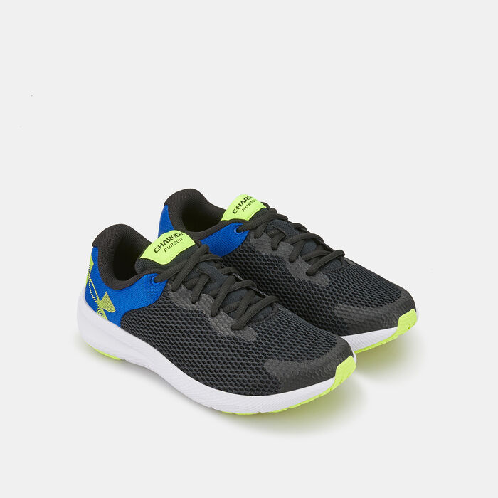 Under Armour Kids' UA Charged Pursuit 2 Big Logo Running Shoe (Older Kids) Black Under Armour Kids' UA Charged Pursuit 2 Big Logo Running Shoe (Older Kids) Black image number 1