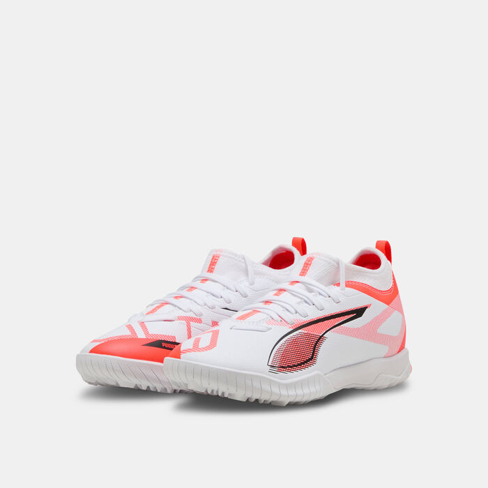 PUMA Kids' ULTRA 5 MATCH+ Turf Ground Football Shoes White image number 1