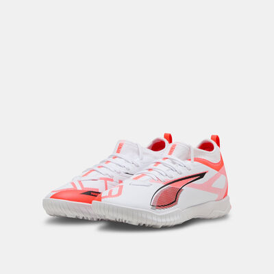 PUMA Kids' ULTRA 5 MATCH+ Turf Ground Football Shoes White PUMA Kids' ULTRA 5 MATCH+ Turf Ground Football Shoes White