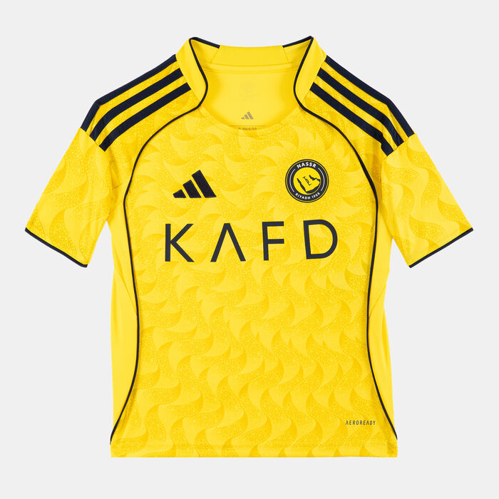 adidas Kids' Al Nassr 25/26 Home Replica Football Jersey yellow image number 0