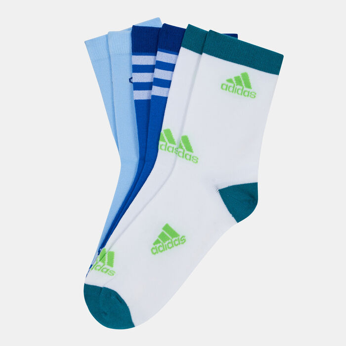 adidas Kids' LK Socks (3 Pack) Blue image number 0