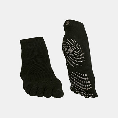 Gaiam Grippy Yoga Socks Grey Gaiam Grippy Yoga Socks Grey