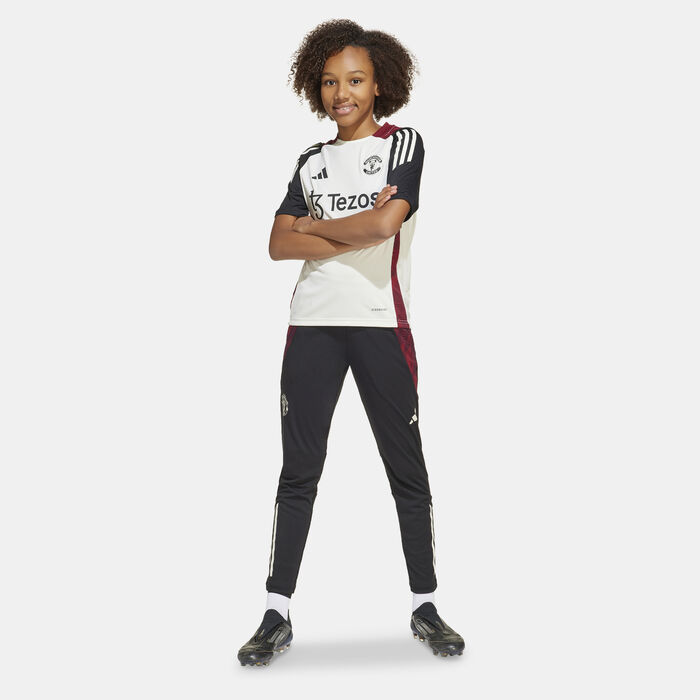 adidas Kids' Manchester United Tiro 24 Football Training Top Black adidas Kids' Manchester United Tiro 24 Football Training Top Black image number 2