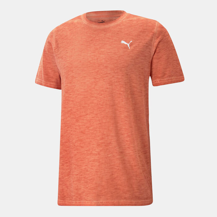 PUMA Men's Studio Foundation Wash T-Shirt Orange PUMA Men's Studio Foundation Wash T-Shirt Orange image number 0