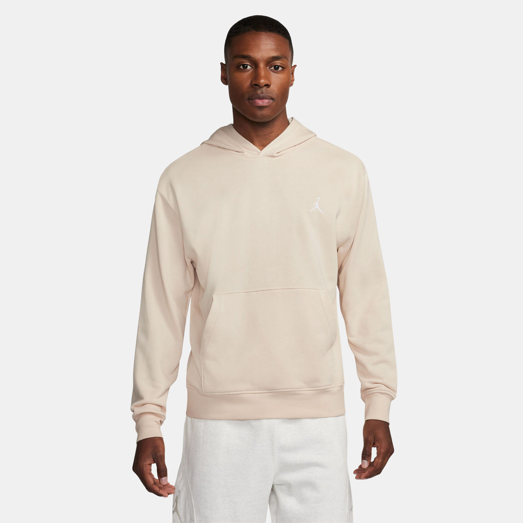 Men s Essentials Loopback Fleece Pullover Hoodie Beige Jordan in KSA SSS