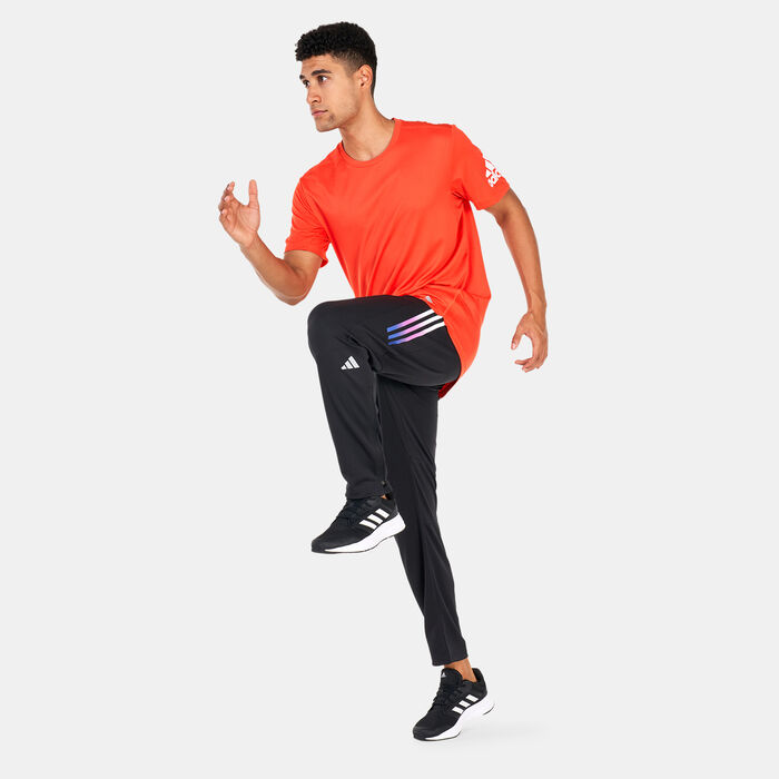 adidas Men's Run It T-Shirt Red adidas Men's Run It T-Shirt Red image number 2