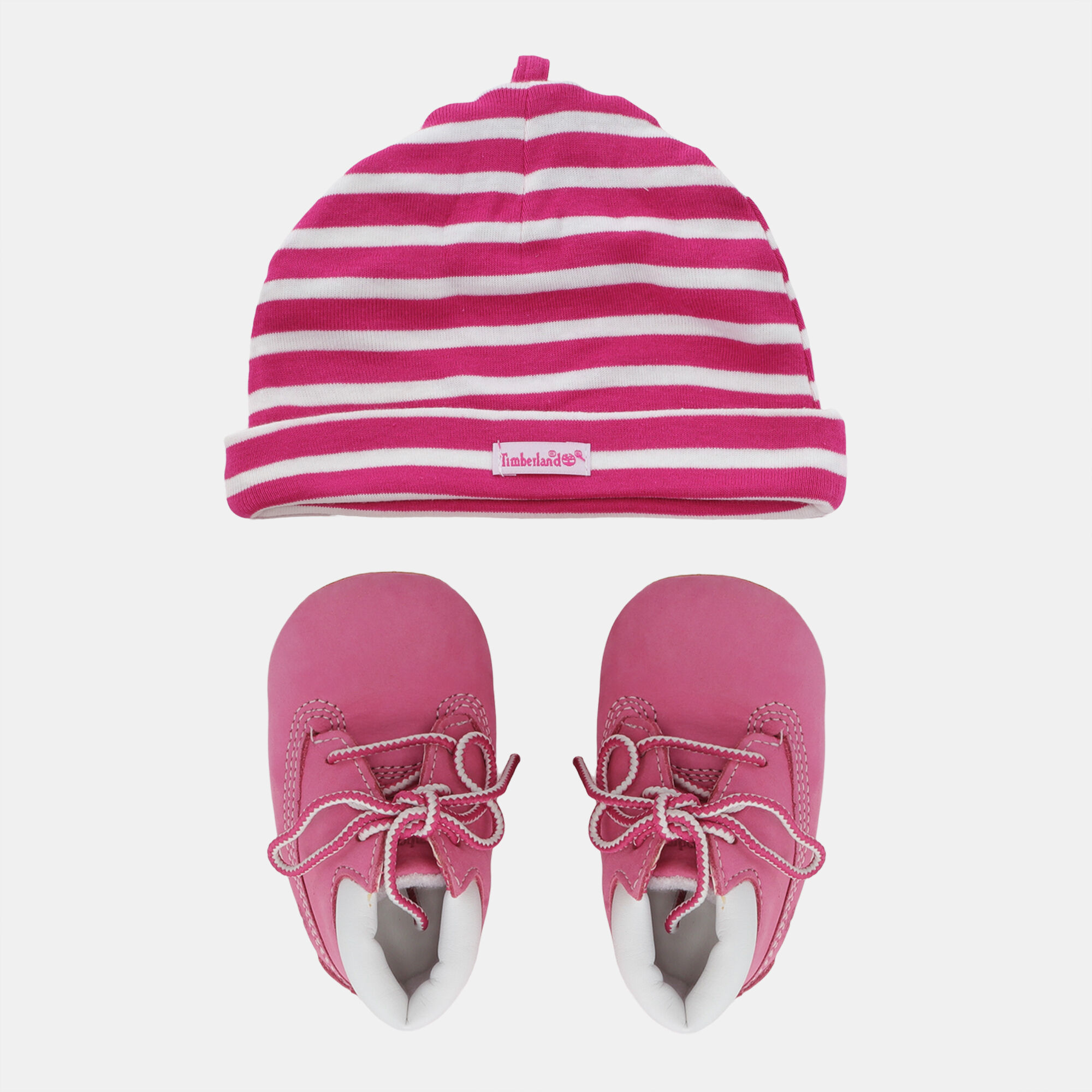 Timberland booties and hat set hotsell