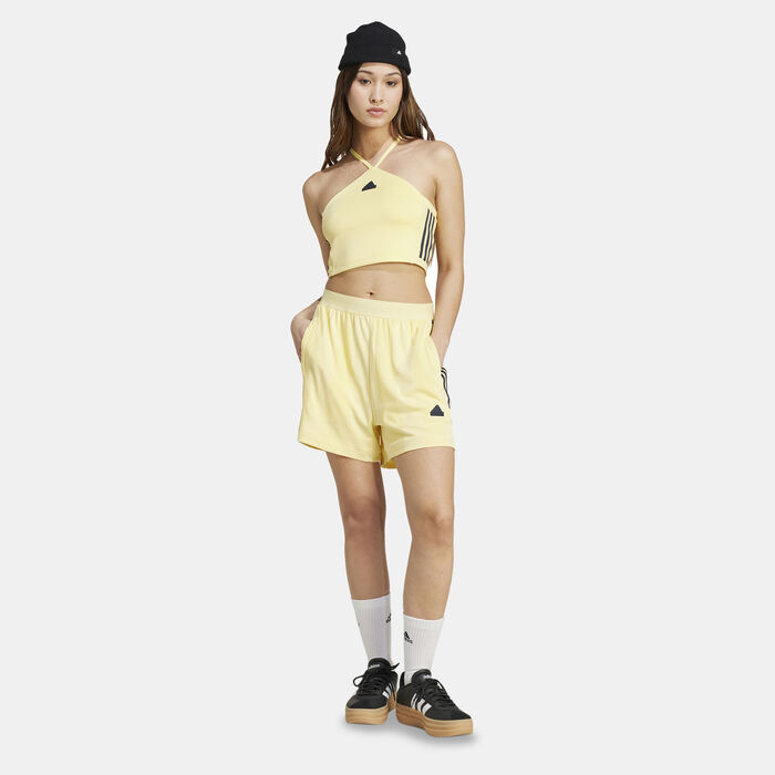 adidas Women's Tiro Cut 3-Stripes Summer Tank Top Blue adidas Women's Tiro Cut 3-Stripes Summer Tank Top Blue image number 2