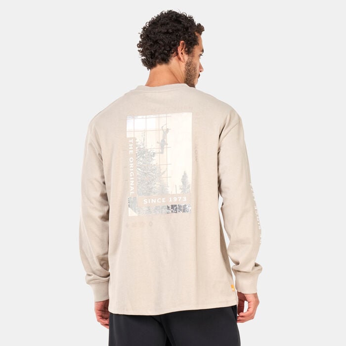 Timberland Men's Back Archive Graphic T-Shirt Grey Timberland Men's Back Archive Graphic T-Shirt Grey image number 1