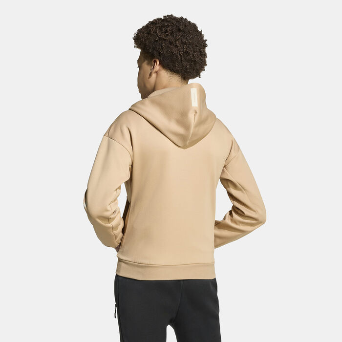 adidas Kids' Z.N.E. Hoodie Brown adidas Kids' Z.N.E. Hoodie Brown image number 1