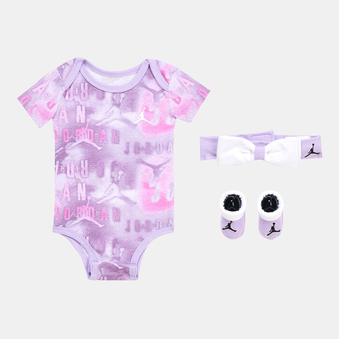 Nike Kids' Essential Printed Romper Set (Baby and Toddlers) Purple Nike Kids' Essential Printed Romper Set (Baby and Toddlers) Purple image number 0
