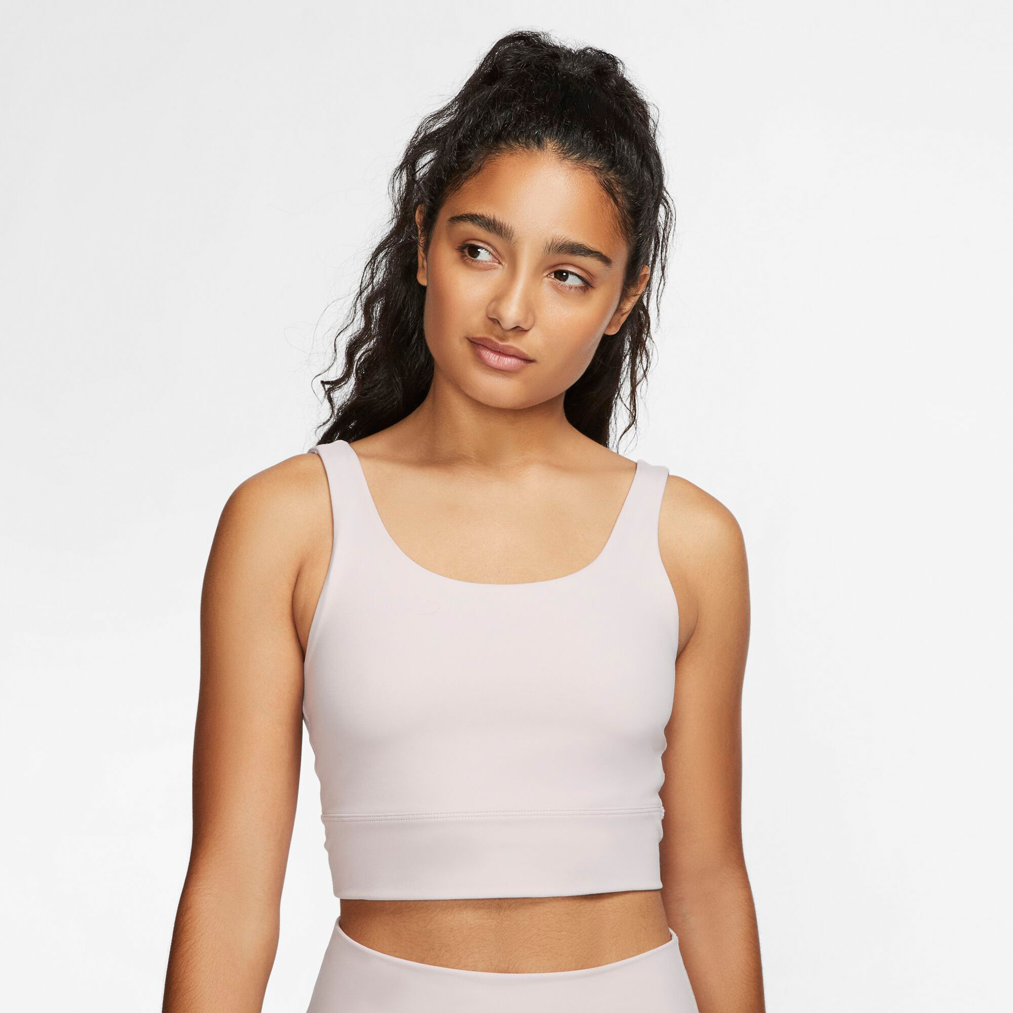 AL Lycra High Neck Nude Yoga Luxe Crop Tank Anti Glare, Elastic, Shockproof  For Womens Sports And Fitness From Viasun, $17.09