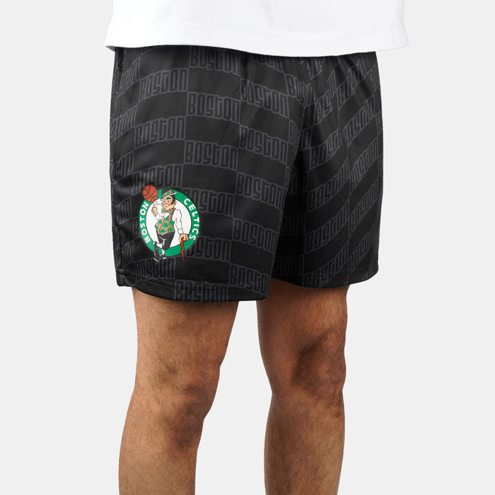 New Era Men's NBA Boston Celtics All Over Print Shorts Black New Era Men's NBA Boston Celtics All Over Print Shorts Black image number 2