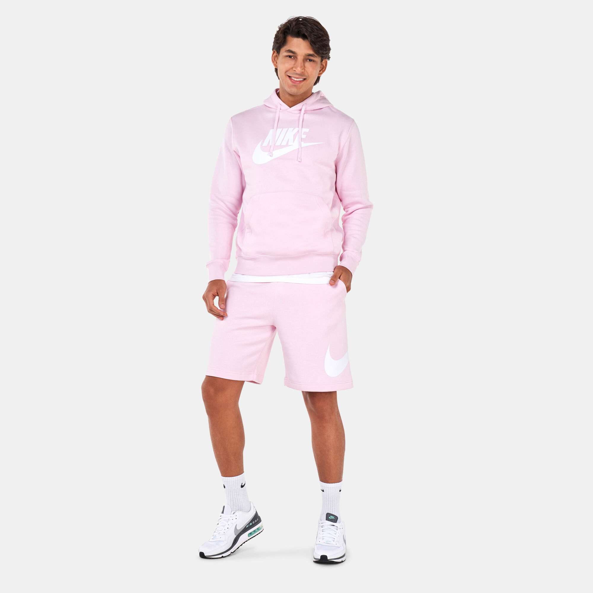 Nike men's club fleece shorts pink new arrivals
