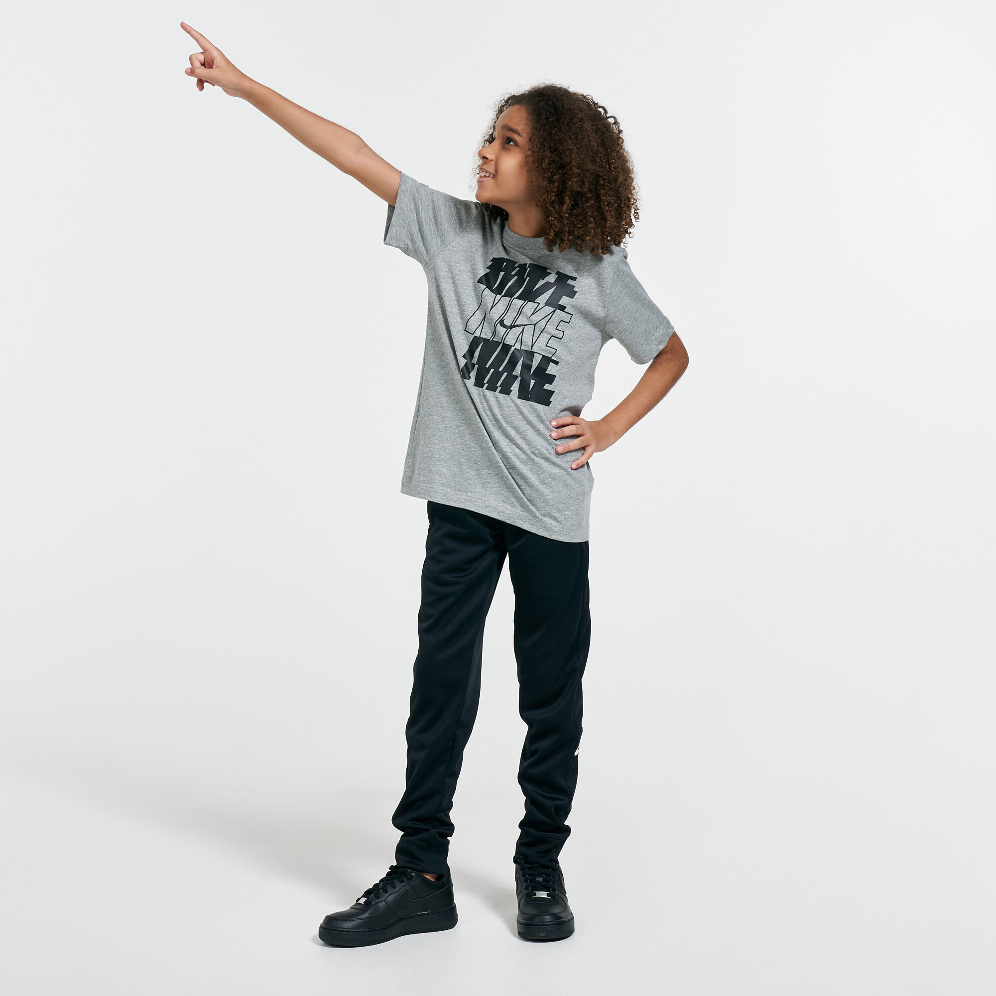 Kids Sportwear Stack T Shirt Grey Nike in KSA SSS