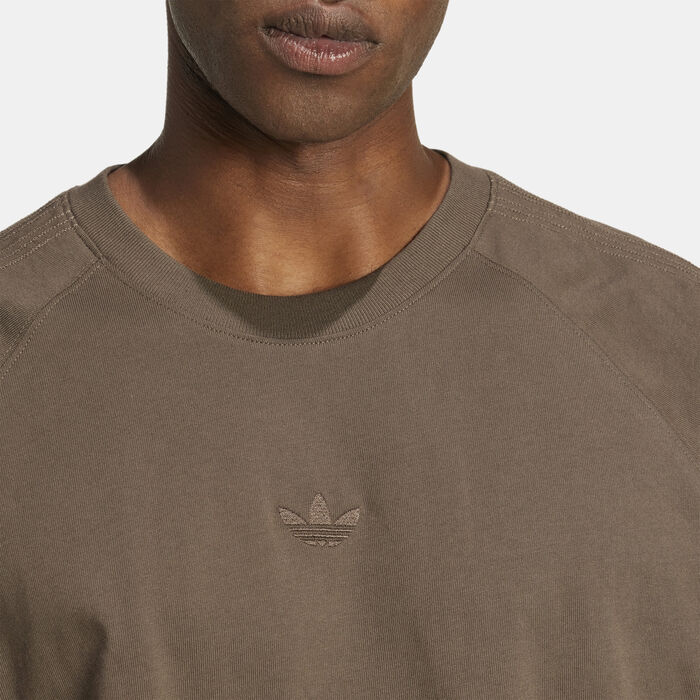 adidas Originals Men's Premium Essentials T-Shirt Brown adidas Originals Men's Premium Essentials T-Shirt Brown image number 3