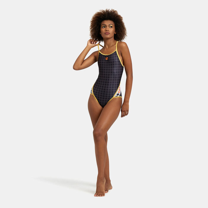 Arena Women's 50th Diamond Back One-Piece Swimsuit Black Arena Women's 50th Diamond Back One-Piece Swimsuit Black image number 2