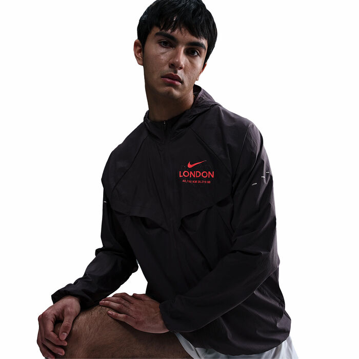 Nike Men's Stride Running Jacket Purple image number 3