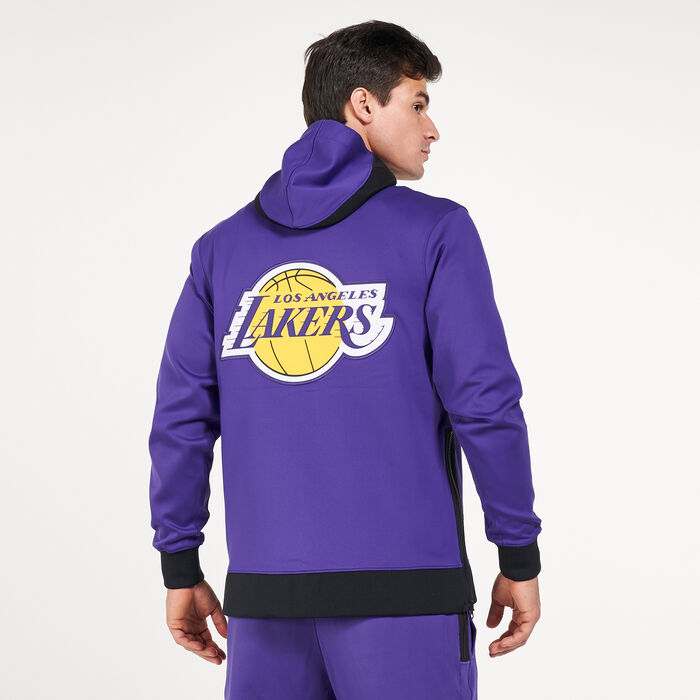 LOS ANGELES LAKERS Showtime Hoodie Nike NBA Therma Flex On-Court Mens XL
