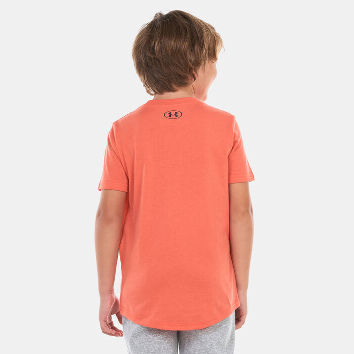 Under Armour Kids' UA Sportstyle Left Chest T-Shirt Red Under Armour Kids' UA Sportstyle Left Chest T-Shirt Red image number 1