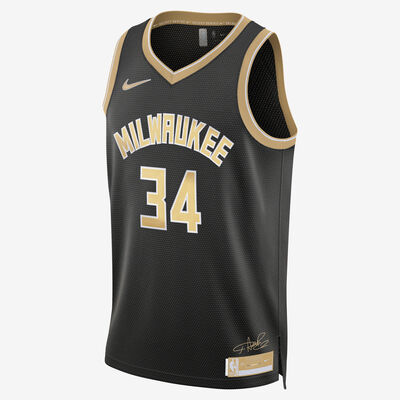 Nike Men's NBA Giannis Antetokounmpo Milwaukee Bucks 2024 Select Series Dri-FIT Swingman Jersey Black