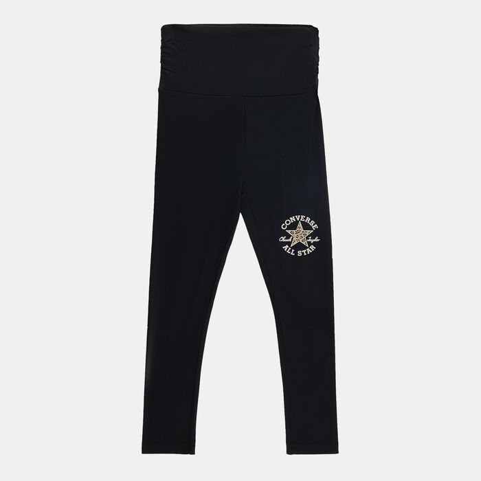 Converse Kids' Ruched Leggings Black Converse Kids' Ruched Leggings Black image number 0