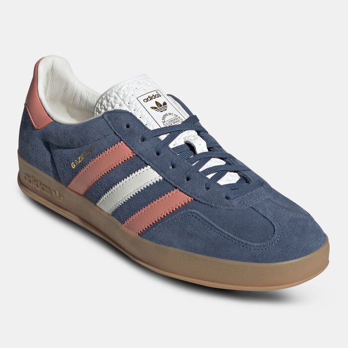 adidas Men's Gazelle Indoor Shoes Blue adidas Men's Gazelle Indoor Shoes Blue image number 1