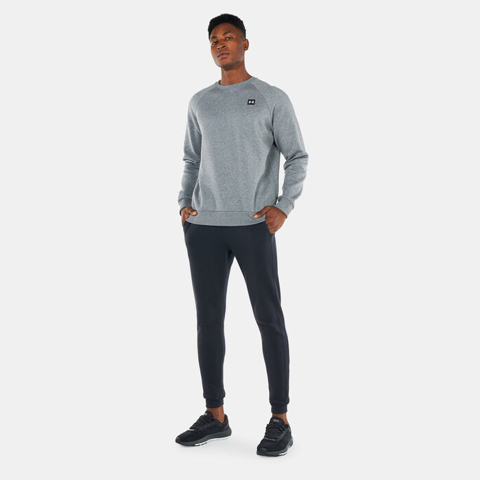 Under Armour Men's Rival Fleece Sweatshirt Grey Under Armour Men's Rival Fleece Sweatshirt Grey image number 2
