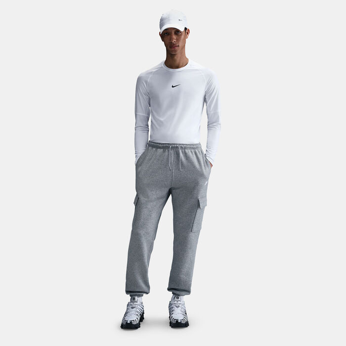 Nike Men's Club Fleece Cargo Pants Grey Nike Men's Club Fleece Cargo Pants Grey image number 1