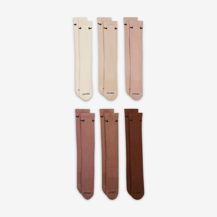 Nike Men's Everyday Plus Cushioned Training Crew Socks (6 Pairs) Beige Nike Men's Everyday Plus Cushioned Training Crew Socks (6 Pairs) Beige image number 1