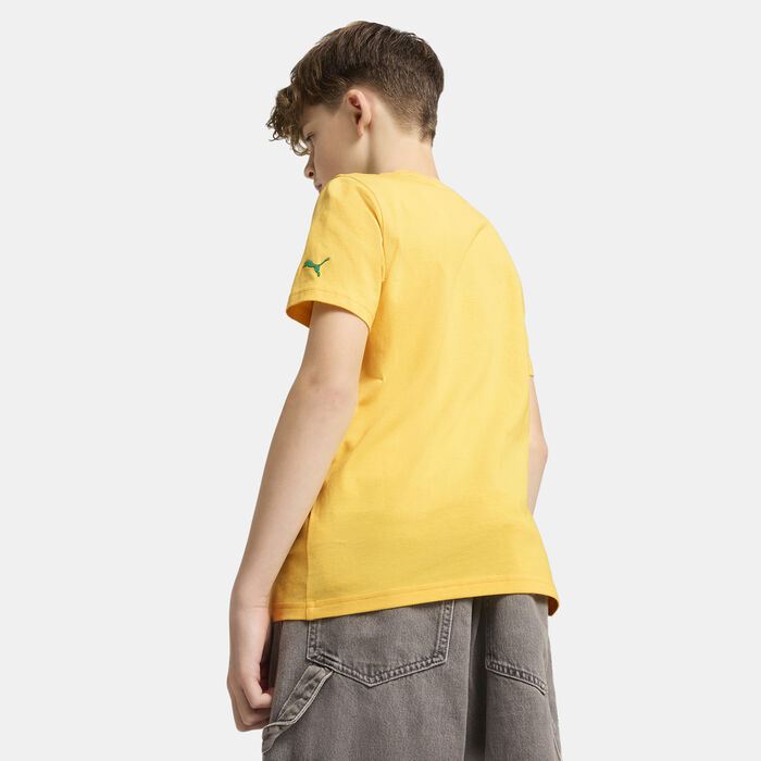 PUMA Kids' Super Graphic T-Shirt yellow PUMA Kids' Super Graphic T-Shirt yellow image number 1