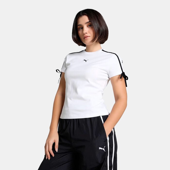PUMA Women's T7 Modern Delight T-Shirt White PUMA Women's T7 Modern Delight T-Shirt White image number 0