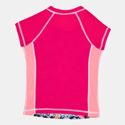 COEGA Kids' Cap-Sleeve Rashguard Pink