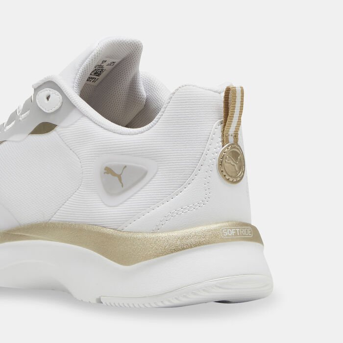 PUMA Women's Softride Orla Metallic Dream Shoes White image number 5