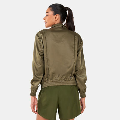 adidas Originals Women's Satin Track Jacket Green