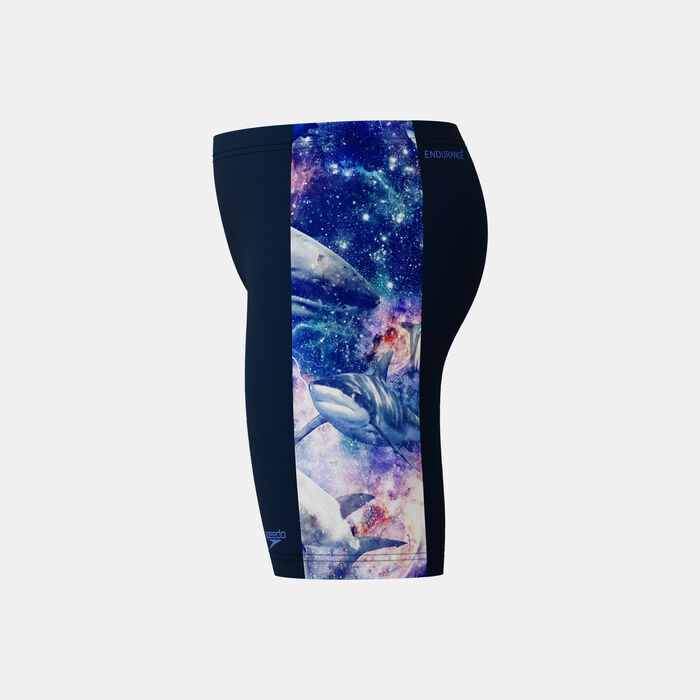 Speedo Kids' Digital Panel Swimming Jammers Black image number 3