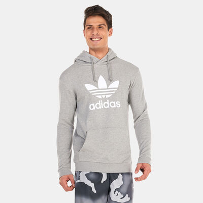 adidas Originals Men's Adicolor Classics Trefoil Hoodie Grey adidas Originals Men's Adicolor Classics Trefoil Hoodie Grey